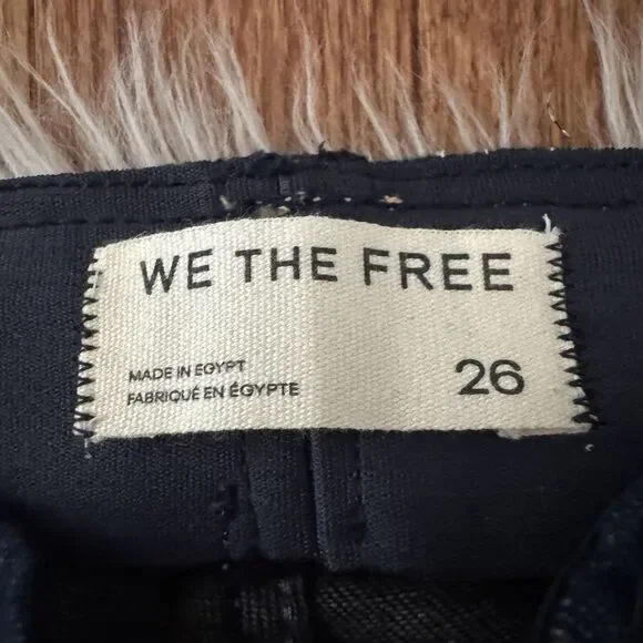 Free People We The Free Jayde Flare Jeans Dark Wash Womens Size 26 Boho Festival - Picture 6 of 15